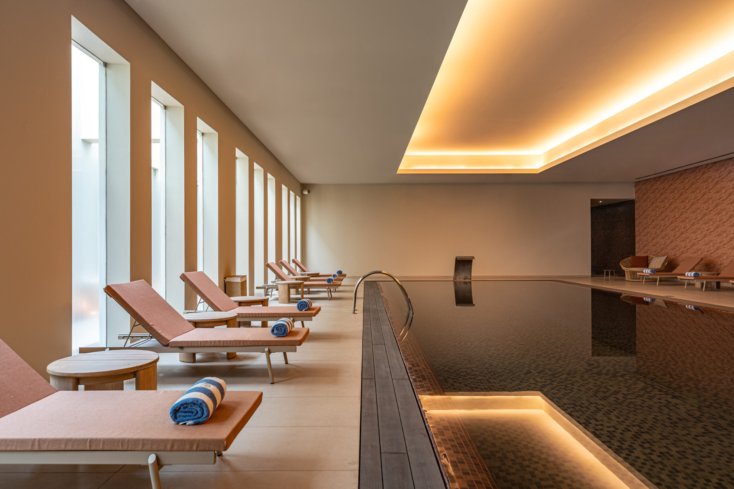 indoor pool at wellness hub atlantico