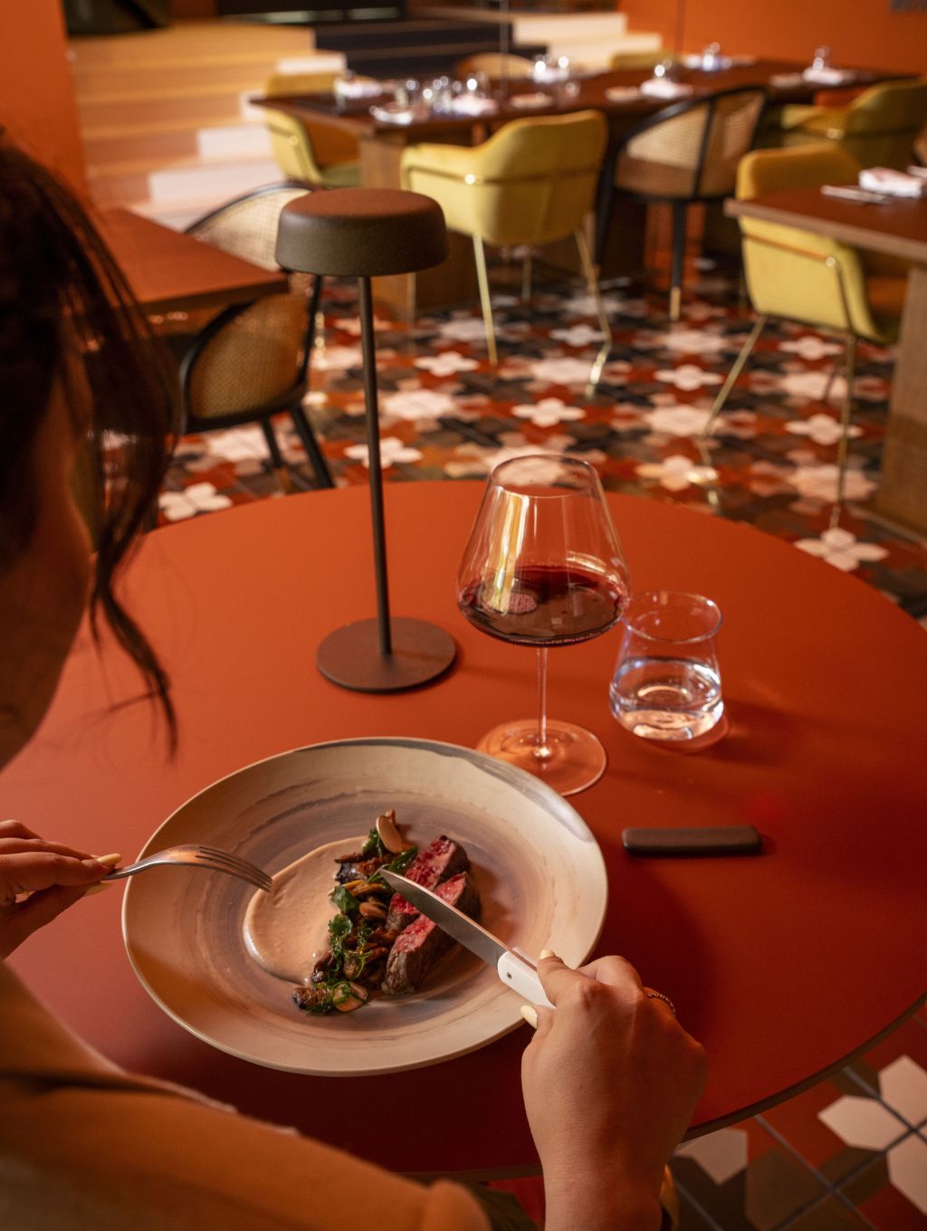 Dinner at the Sombra restaurant, located at the Kimpton Atlântico Algarve 
