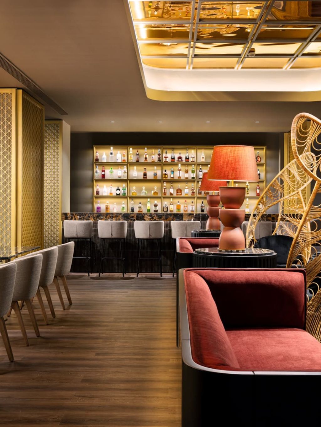 The interior of the sushi restaurant located at the Algarve Marriott 