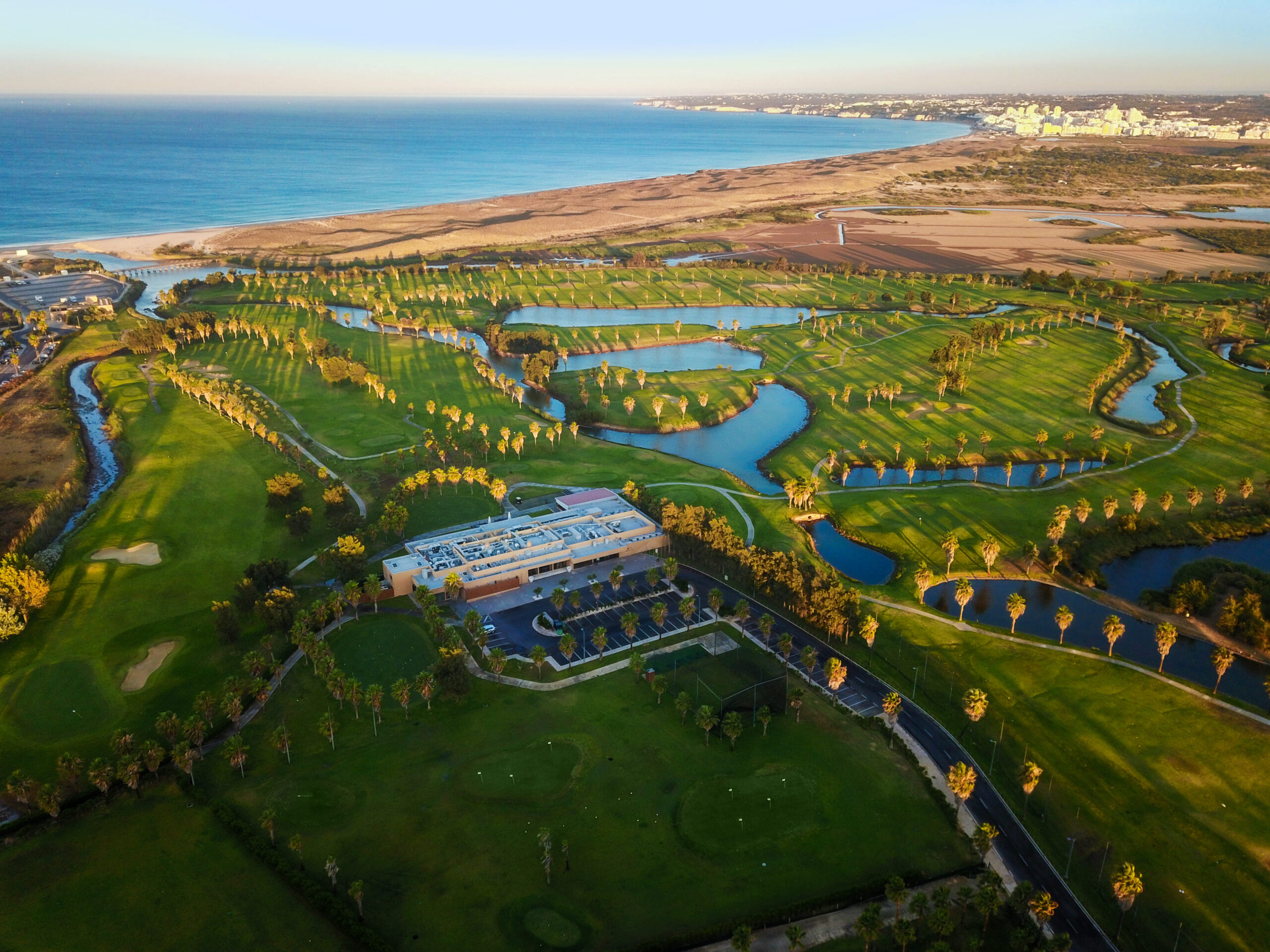 Clubshouse aerial view at Salgados Golf Course
