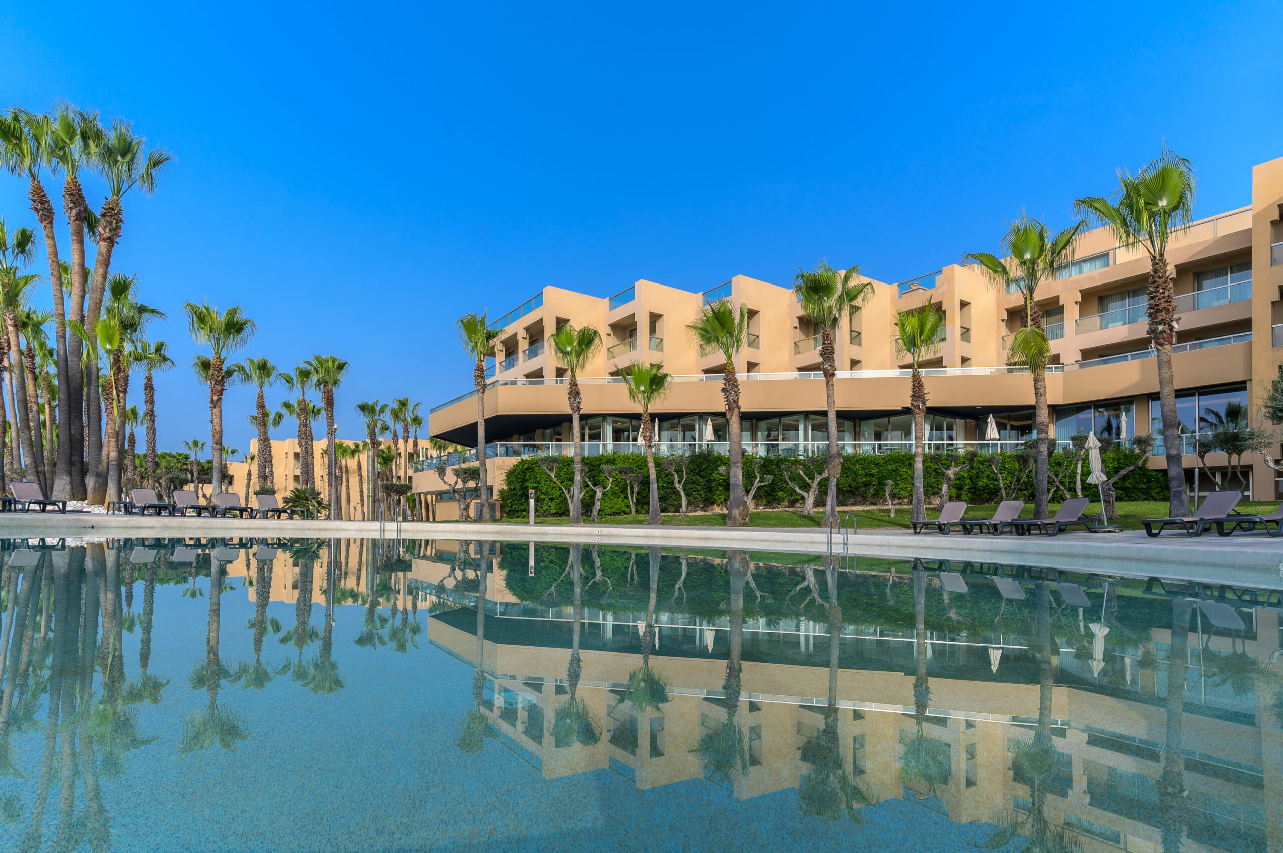 outdoor swimming pool at São Rafael Suites