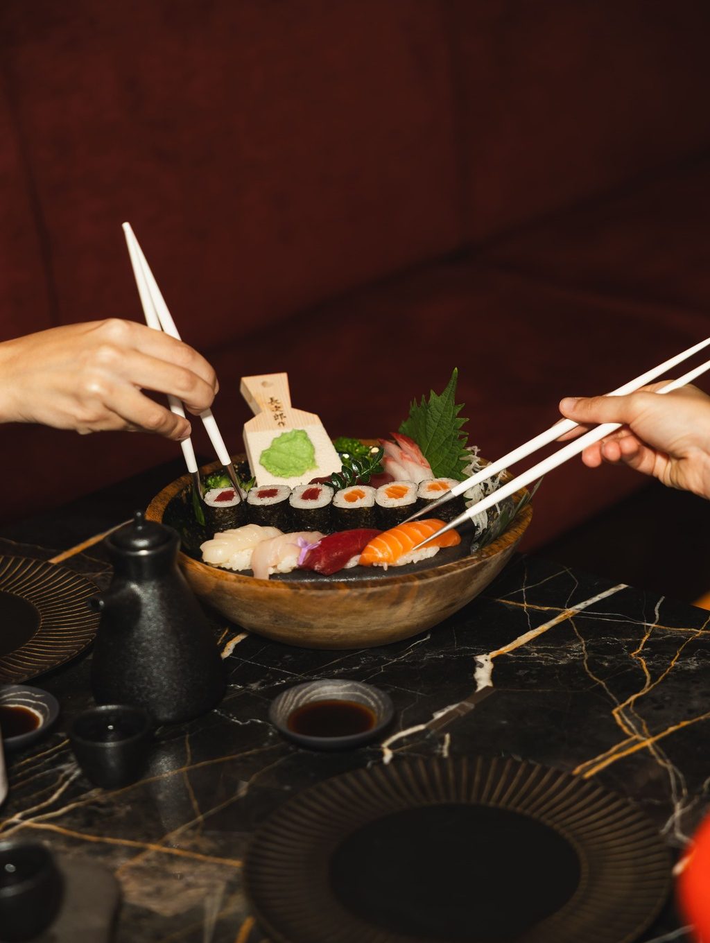 Sushi served at the Kan.jo restaurant at the Algarve Marriott in Salgados 