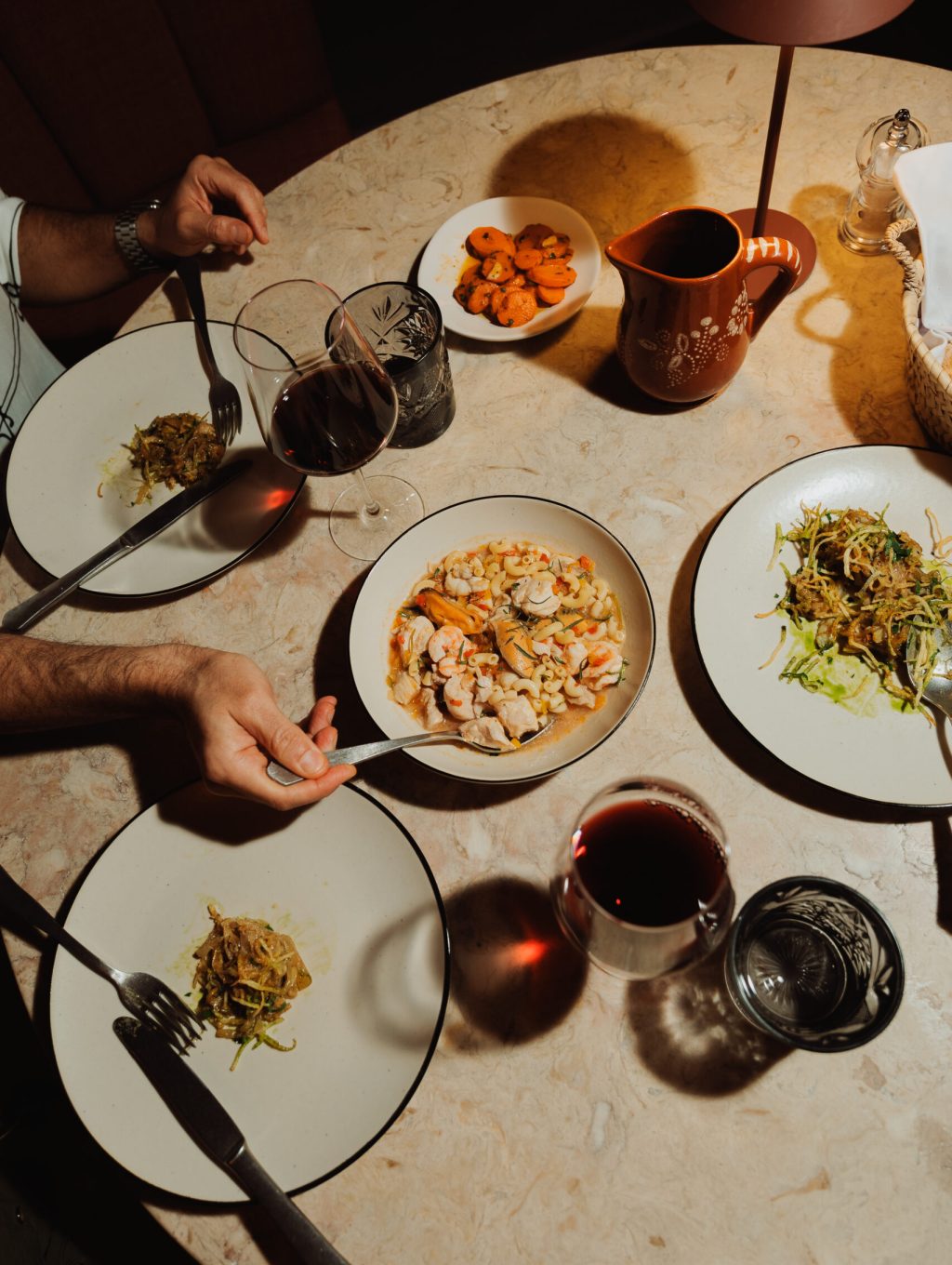food to share at tascaria são rafael